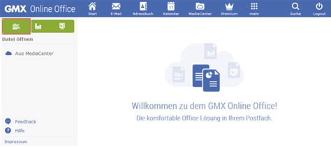 Neues Textdokument Im Online Office Erstellen GMX Hilfe