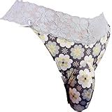 Aishani Sissy Pouch Panties Men S Silky Lace Bikini Briefs Girly Underwear Sexy For Men Ls