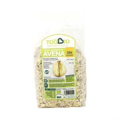 Copos Avena Gruesos Sin Gluten Too Bio Gr Bio