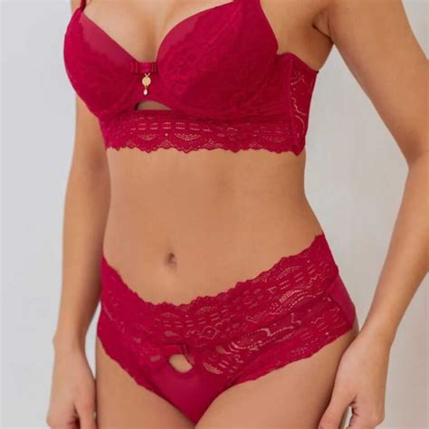 CONJUNTO LINGERIE SOFISTICADO EM MICROFIBRA E RENDA CALCINHA FIO DUPLO ALTA FLORENÇA