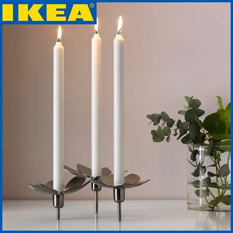 Набор свечей столовых IKEA JUBLA / Свечи икеа джубл 4 шт, стеариновые ...