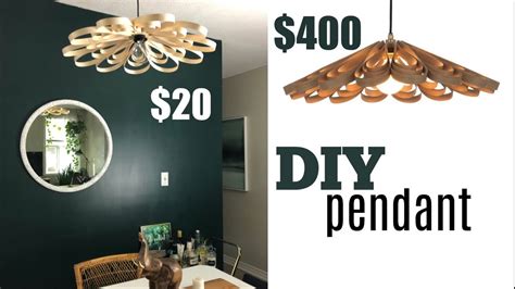 Diy Wood Pendant Light Youtube