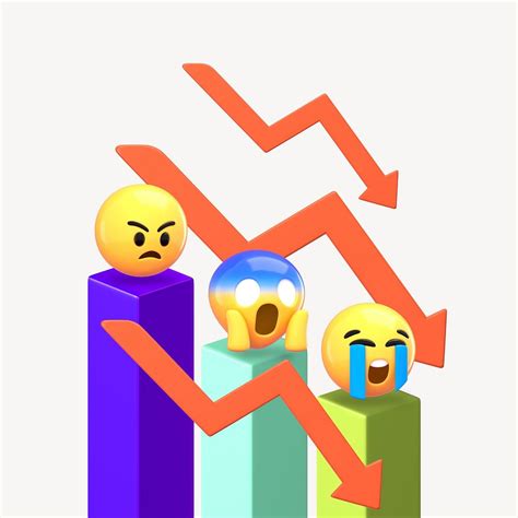 Economic Crisis 3d Emoticon Illustration Premium Photo Rawpixel