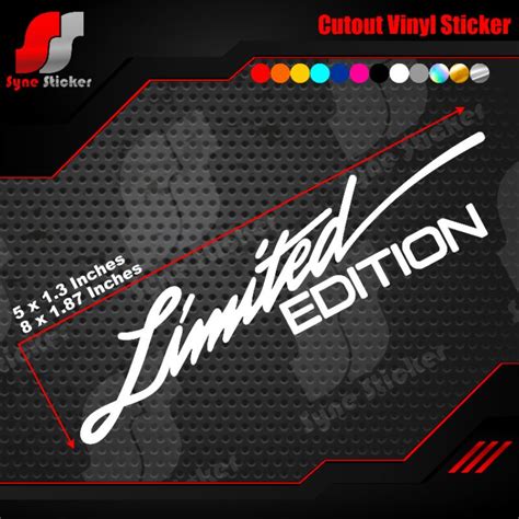 Limited Edition Motorcycle Vinyl Sticker Decals Shopee Philippines