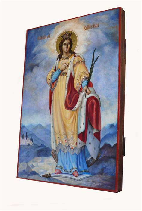 St Catherine of Alexandria, Orthodox Icon, Hand painted, Russian icon, Icons Church,