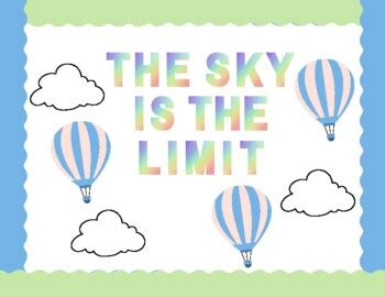 Hot Air Balloon Bulletin Board By Mrs Lares In Elementary TPT