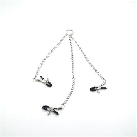 Зажимы для сосков с цепочкой MMG Sex Toys Morsetto БДСМ товары для взрослых зажимы для сосков