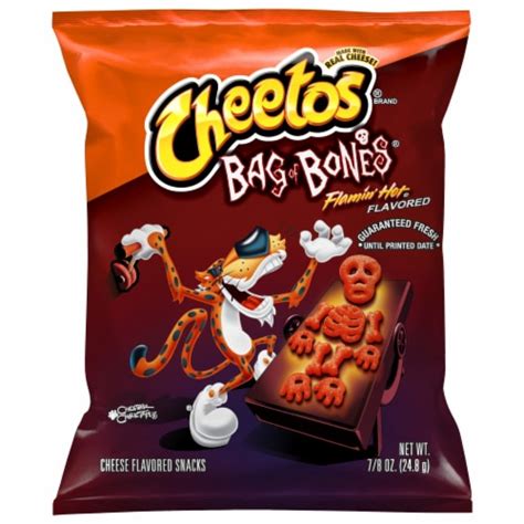Cheetos Bag Of Bones Flamin Hot Cheese Flavored Snacks Oz Kroger