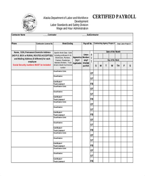 Free 21 Sample Payroll Forms In Ms Word Pdf Excel