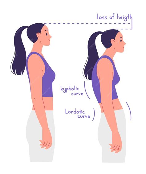 premium vector correct  incorrect posture  disadvantages