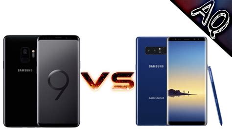 Samsung Galaxy S9 Plus Vs Galaxy Note 8 Youtube