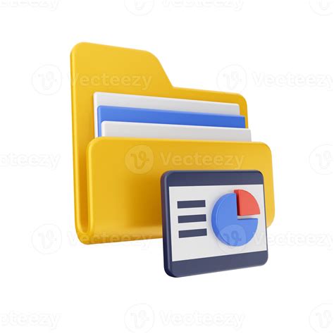 3d Folder File Icon Illustration 21951020 Png