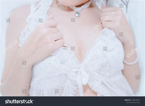 Sexy Woman White Lingerie On Bed Stock Photo Shutterstock