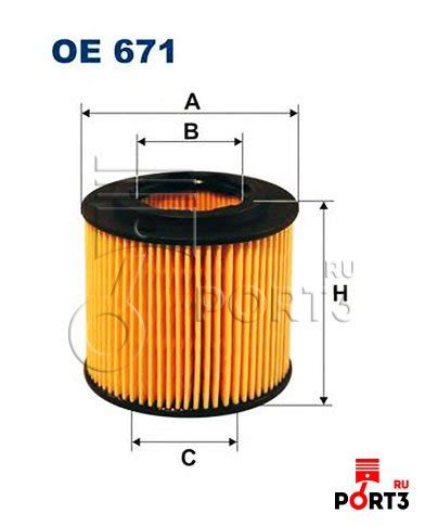 FILTRON OE671 Масляный фильтр