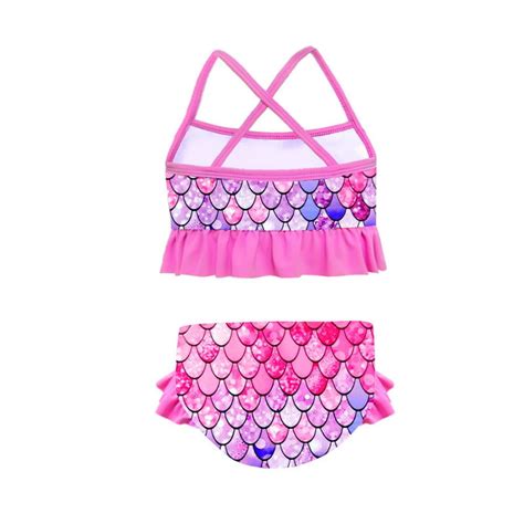 Esaierr Girls Swimsuit Two Piece Suit Beach Bathing Suit Bikini Two Piece Y Walmart