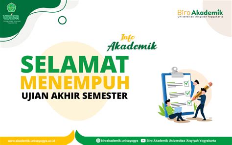 PENGUMUMAN PELAKSANAAN UJIAN AKHIR SEMESTER GENAP TAHUN AKADEMIK 2022