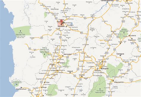 Medellin Map - Colombia