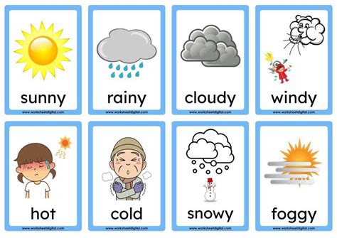 weather clipart flashcards  amber letters blog
