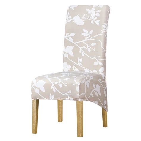 Floral Long Back Dining Chair Cover - Premium Dining Chair Covers