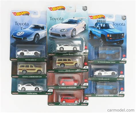 Mattel Hot Wheels Fpy H Scala Toyota Set Assortment Pieces X Supra X