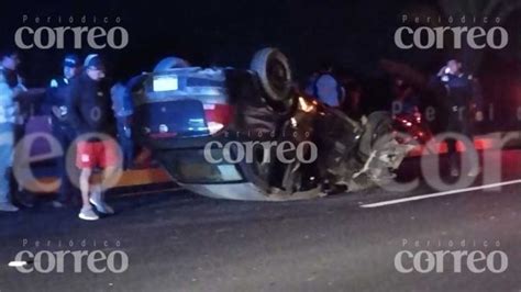 Aparatosa Volcadura Deja Tres Lesionados En La Carretera Estatal Celaya