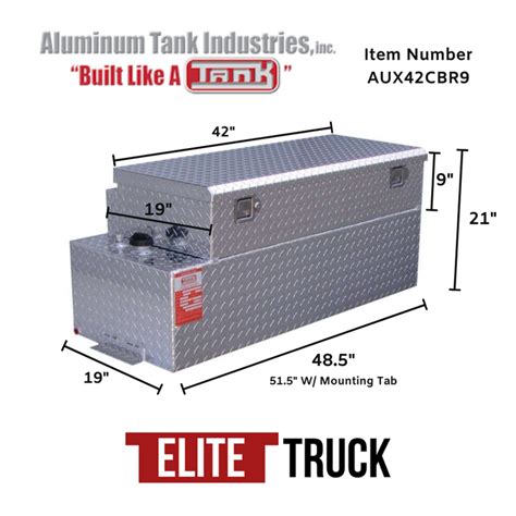 Ati 42 Gallon Diesel Auxiliary Tanktoolbox Combo 9 Height Toolbox — Elite Truck