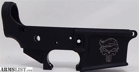 Armslist For Sale Anderson Manufacturing Am 15 Lower Receiver Trump Punisher Skull Logo New