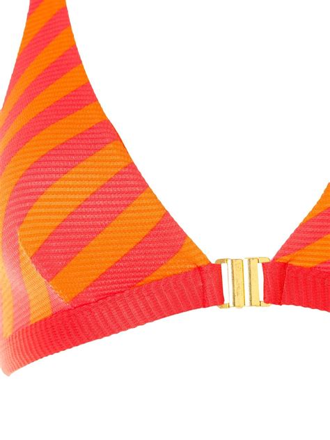 Duskii Salsa Diagonal Stripe Bikini Top Farfetch