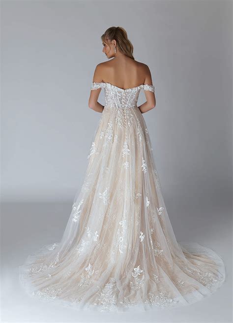 Azazie Florentina Diamond White Nude A Line Sweetheart Sequins Tulle Dress Azazie