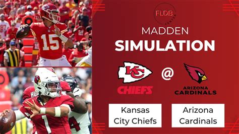 Chiefs Vs Cardinals Week 1 Simulation Madden 23 Rosters Youtube