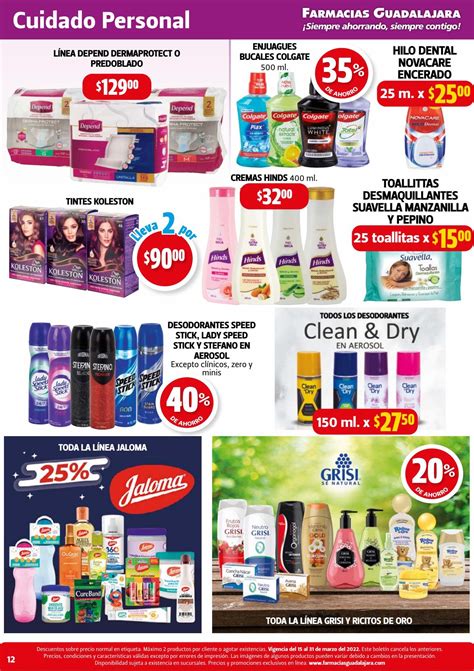 Folleto Farmacias Guadalajara Maratón del Ahorro 15 al 31 de marzo 2022