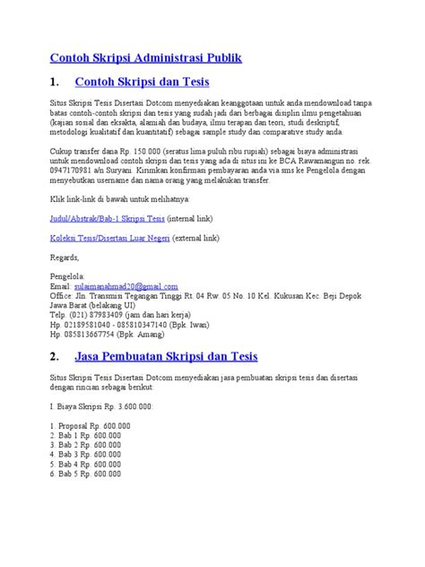 contoh administrasi publik  koleksi gambar