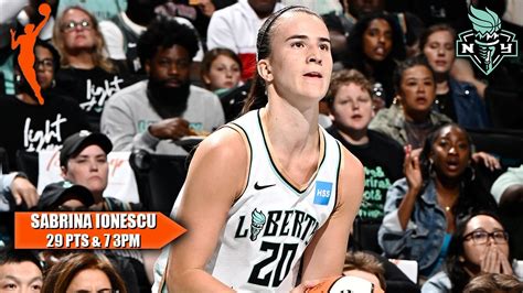 Sabrina Ionescu Drills A Liberty Playoff Record 7 3 Pointers In Game 1