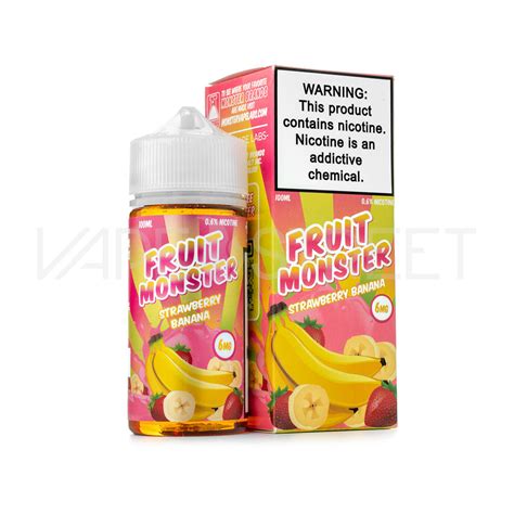 Fruit Monster Strawberry Banana 100ml E Liquid Vape Street