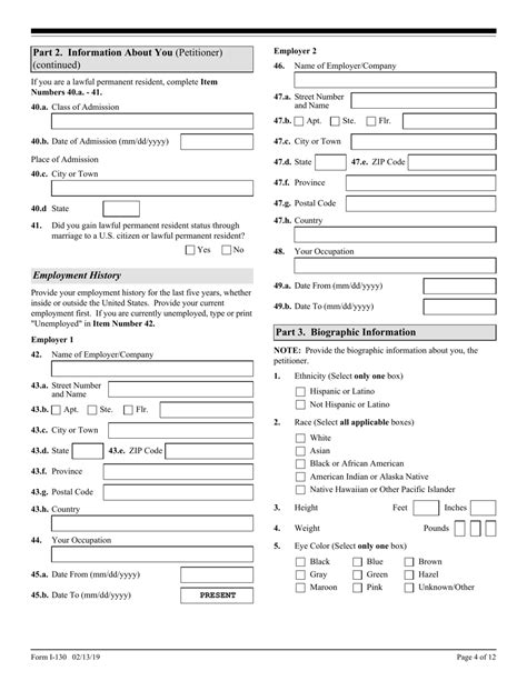 Uscis Form I 130 Fill Out Sign Online And Download Fillable Pdf Templateroller