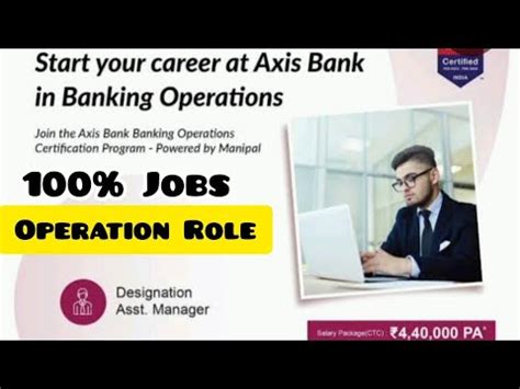 Axis Bank Operations Program Axis Bank Hiring For Operation Job Role