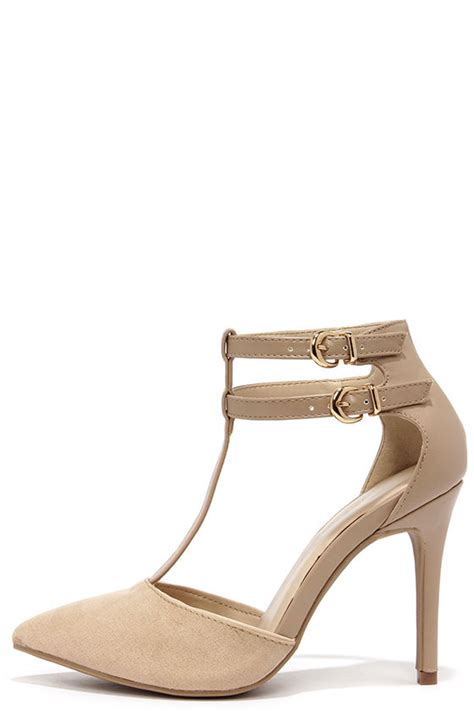 Sexy Nude Heels Pointed Toe Heels 25 00 Lulus