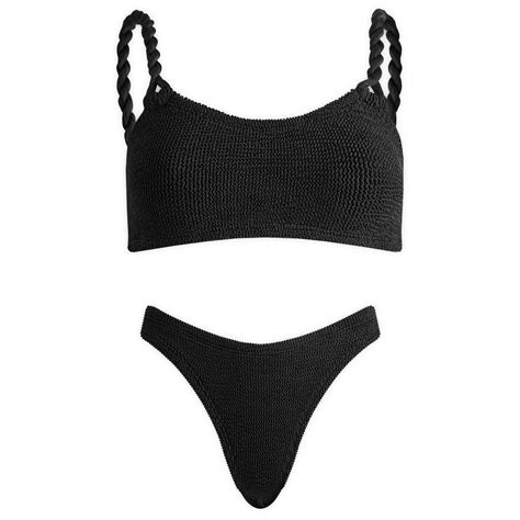 Hunza G Phoebe Twist Strap Bikini Black END KR