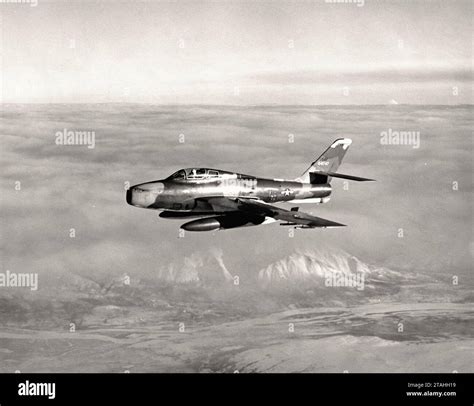 Airplane Republic F 84f 00003 Stock Photo Alamy