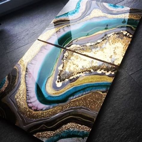 Мастер-класс "RESIN ART" Рисование эпоксидной смолой. | Современные ...