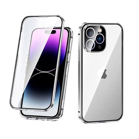 Iphone Pro Max Ultra Clear Magnetic Case Double Sided Tempered