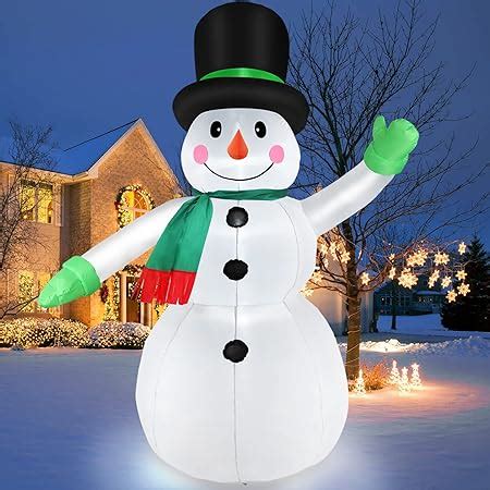 Amazon Dearhouse Ft Inflatable Christmas Snowman Rotating Led