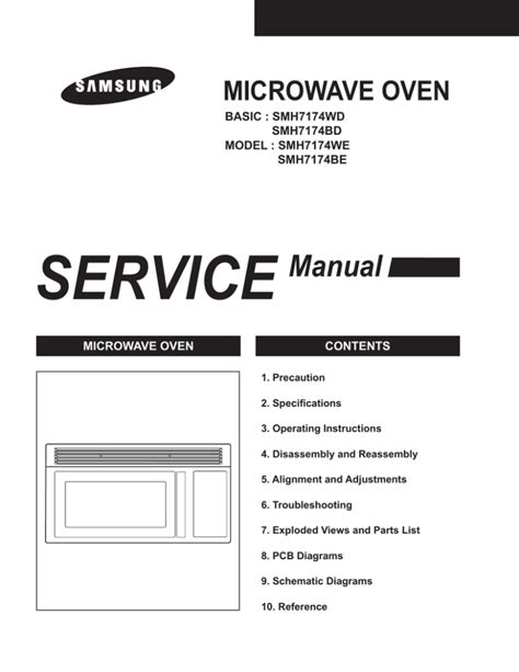 MICROWAVE OVEN SERVICE Manual | Manualzz