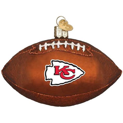 Old World Christmas Kansas City Chiefs Football Ornament For Christmas