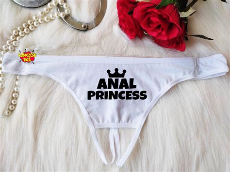 Anal Princess Thong Hot Wife Naughty Panties Fetish Etsy