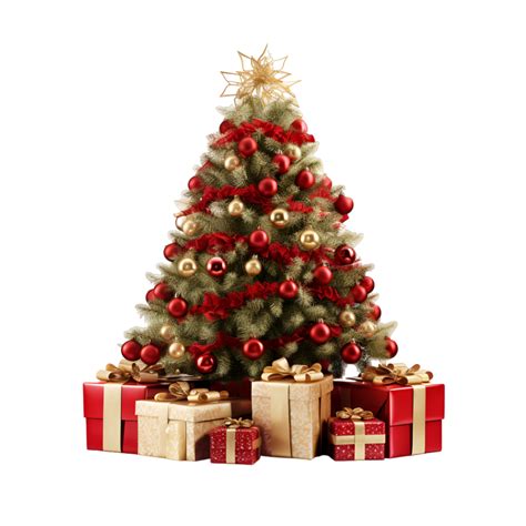 Noël Arbre Avec Présente Dans De Face Là Est Une Noël Arbre Avec
