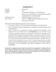 Assignment 1 2023.docx - Assignment 1 Due Date : 04 May 2023 Weighting ...