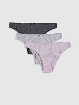 Açık Pembe Bikini Külot 3 lü 0W9756Z8 FTE LCW