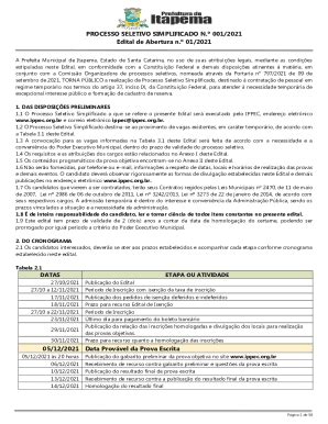 Preenchível Disponível PROCESSO SELETIVO SIMPLIFICADO N Fax Email