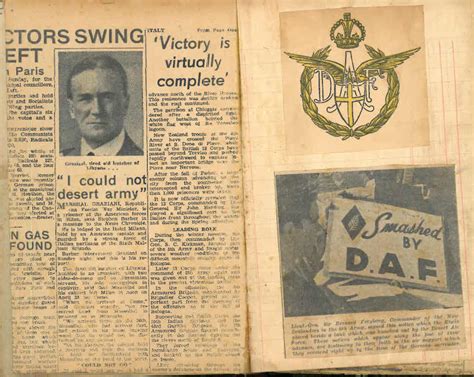 Lt D W Gay S War Effort Smashed By DAF